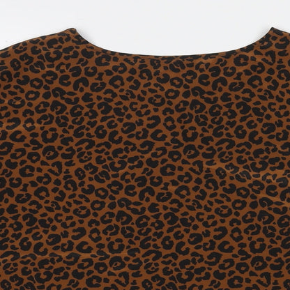 Womens UK Size 14 St Michael Brown Basic Blouse
