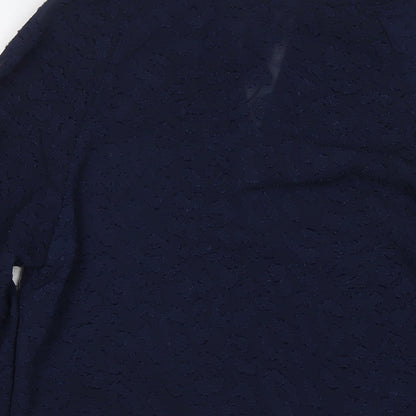 Womens UK Size 6 Marks and Spencer Blue Basic Blouse