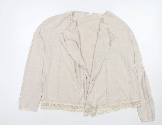 Womens UK Size 12 Marks and Spencer Beige Cape Jumper