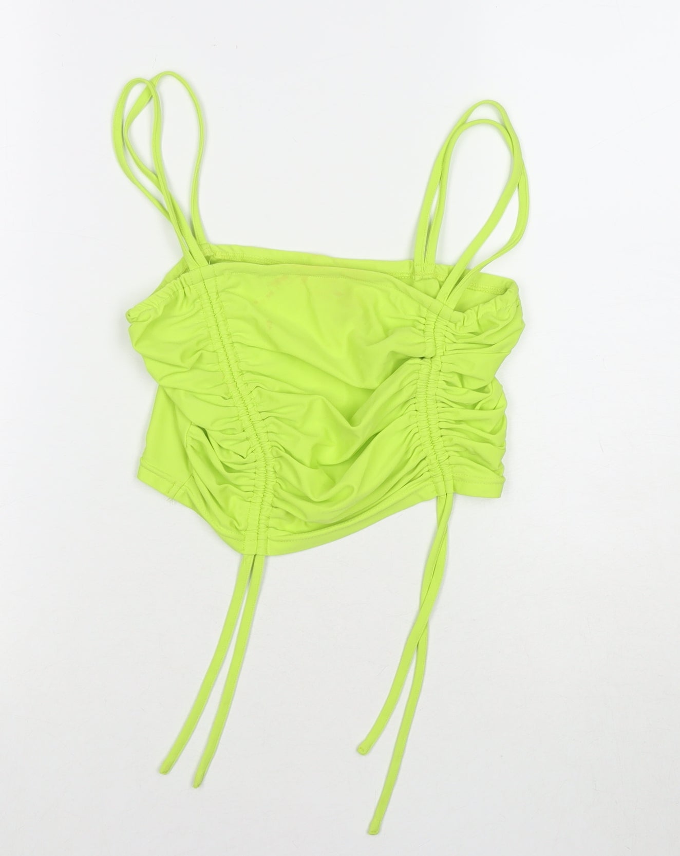 Womens UK Size S Love & Other Things Green Cropped Tank