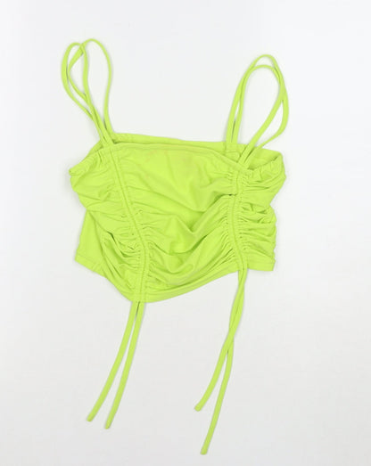 Womens UK Size S Love & Other Things Green Cropped Tank