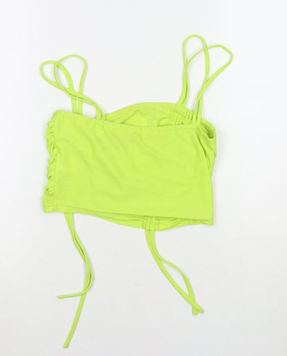 Womens UK Size S Love & Other Things Green Cropped Tank