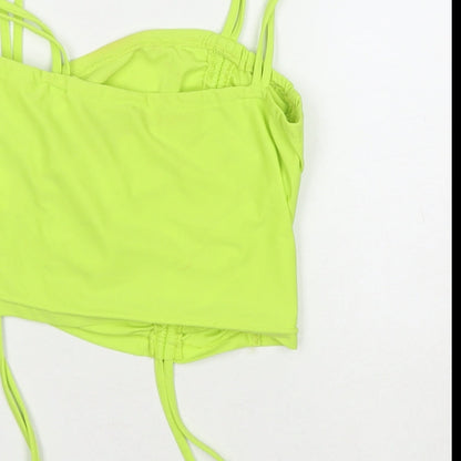 Womens UK Size S Love & Other Things Green Cropped Tank