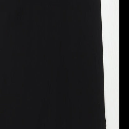 Missguided Womens Black Polyester Maxi Size 8 V-Neck Pullover - Side Slit(s)