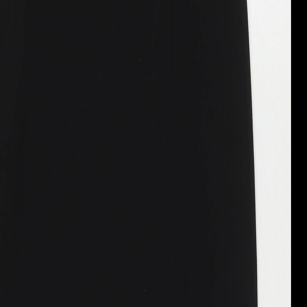 Missguided Womens Black Polyester Maxi Size 8 V-Neck Pullover - Side Slit(s)