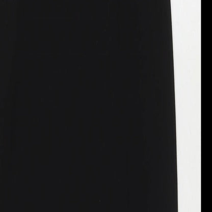 Missguided Womens Black Polyester Maxi Size 8 V-Neck Pullover - Side Slit(s)