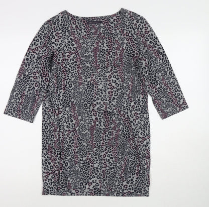 Womens UK Size 12 Marks and Spencer Grey Tunic Jumper
