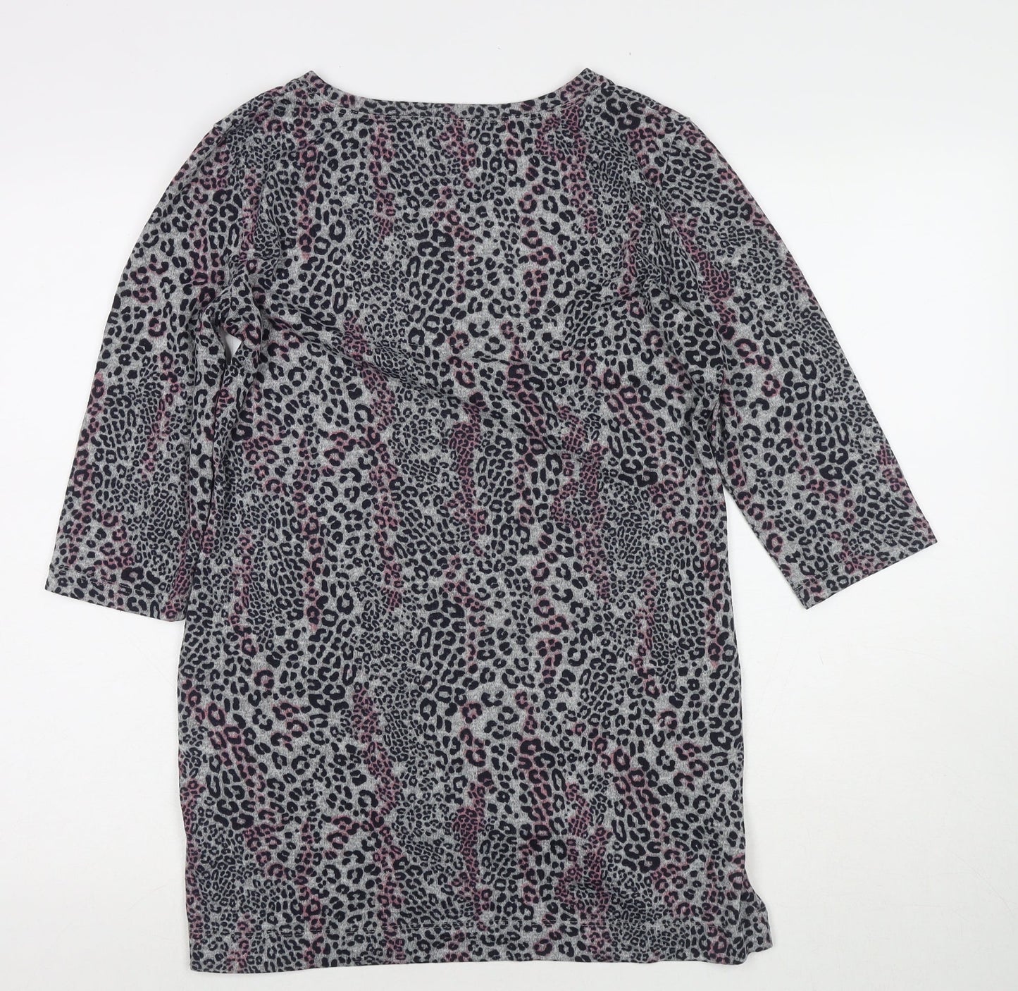 Womens UK Size 12 Marks and Spencer Grey Tunic Jumper