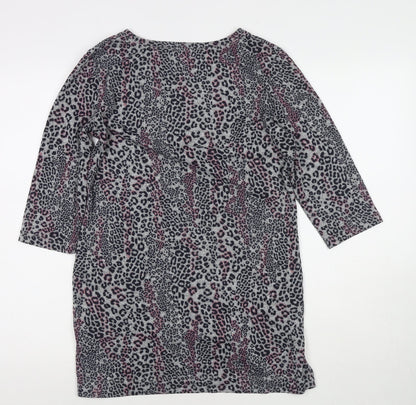 Womens UK Size 12 Marks and Spencer Grey Tunic Jumper