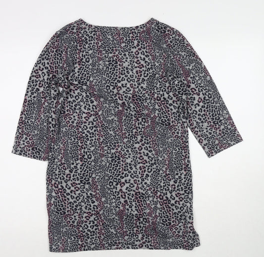 Womens UK Size 12 Marks and Spencer Grey Tunic Jumper