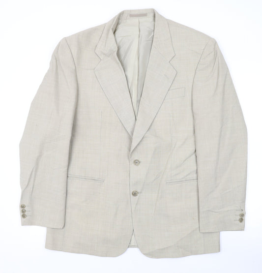 Mens UK Size 40 Gurteen Regular Beige Suit Jacket