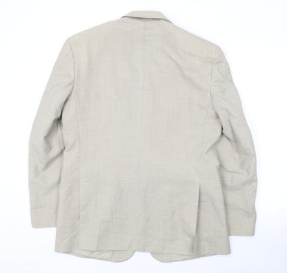 Mens UK Size 40 Gurteen Regular Beige Suit Jacket