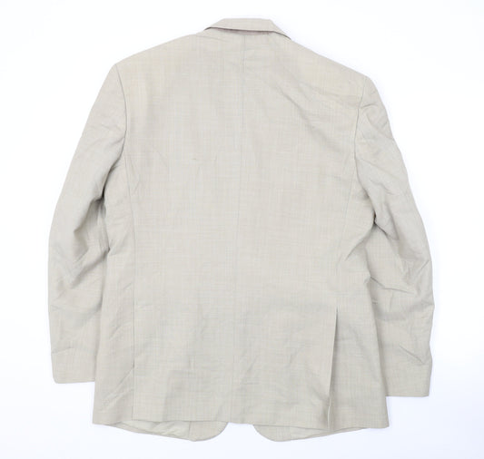 Mens UK Size 40 Gurteen Regular Beige Suit Jacket