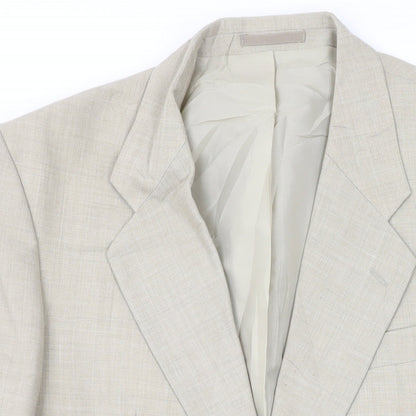 Mens UK Size 40 Gurteen Regular Beige Suit Jacket