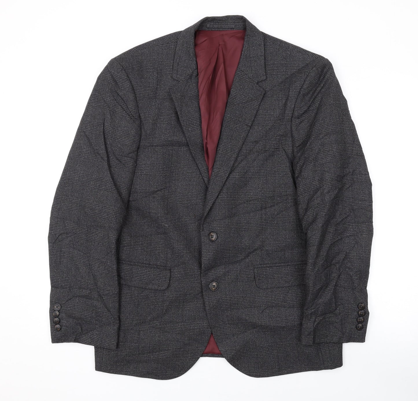 Mens UK Size 40 Marks and Spencer Regular Grey Suit Jacket