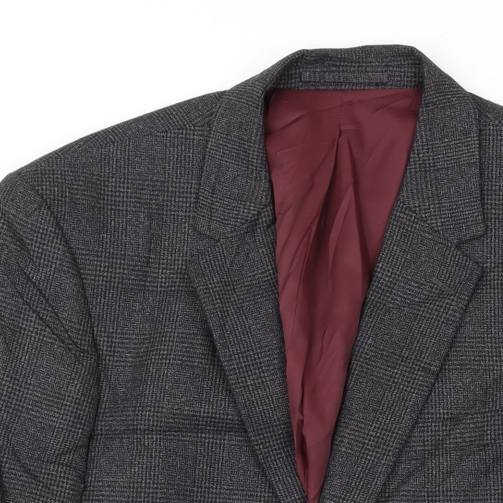 Mens UK Size 40 Marks and Spencer Regular Grey Suit Jacket