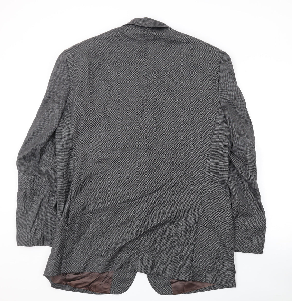 Cortefiel Mens Grey Wool Jacket Suit Jacket Size 44 Regular