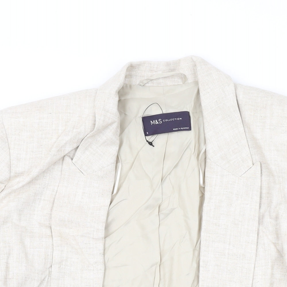 Womens UK Size 8 Marks and Spencer Beige Jacket