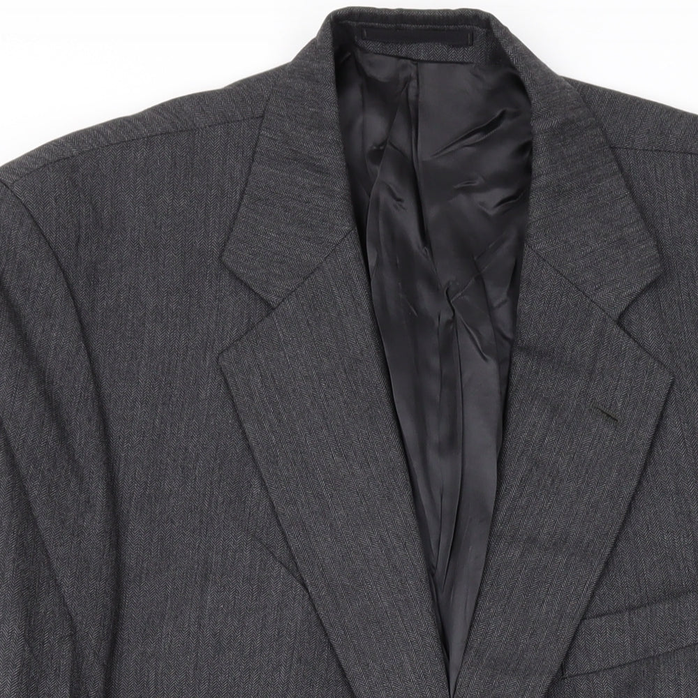 Mens UK Size 42 Mr Harry Regular Grey Suit Jacket