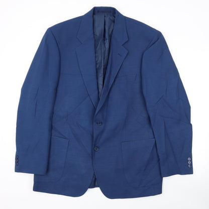 Mens UK Size 42 Gurteen Regular Blue Suit Jacket