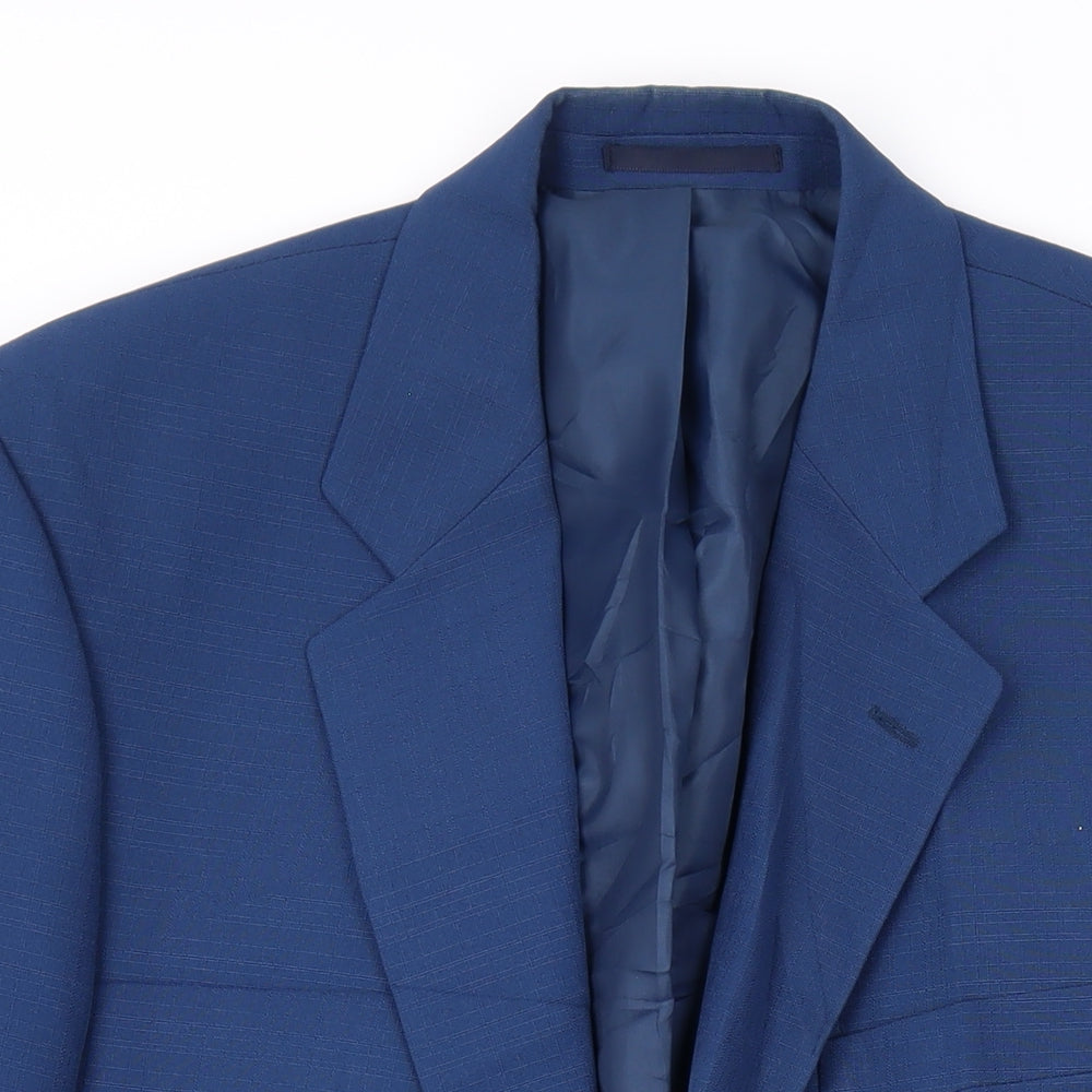 Mens UK Size 42 Gurteen Regular Blue Suit Jacket