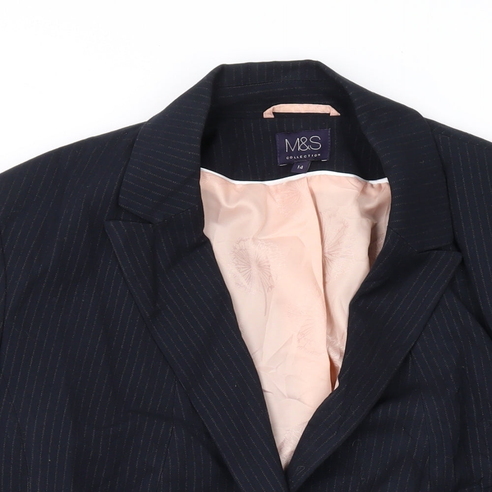 Womens UK Size 14 Marks and Spencer Regular Black Suit Jacket
