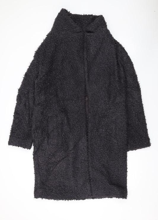 Marks and Spencer Womens Grey Overcoat Coat Size 12