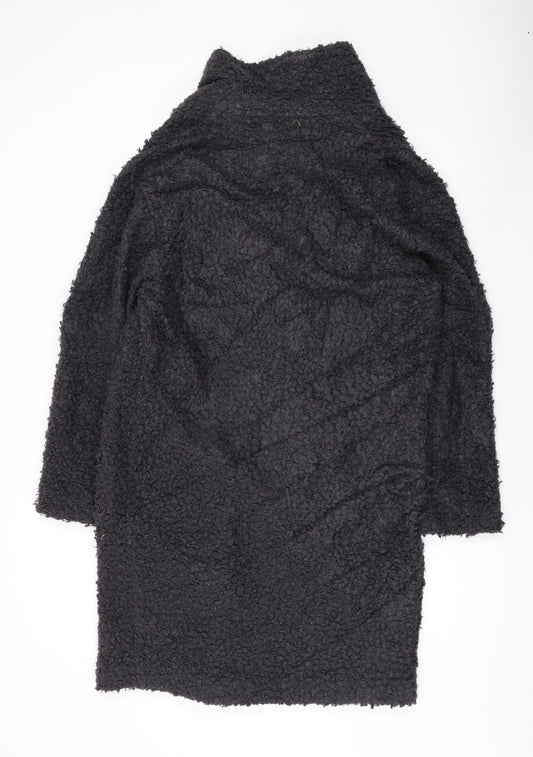 Marks and Spencer Womens Grey Overcoat Coat Size 12