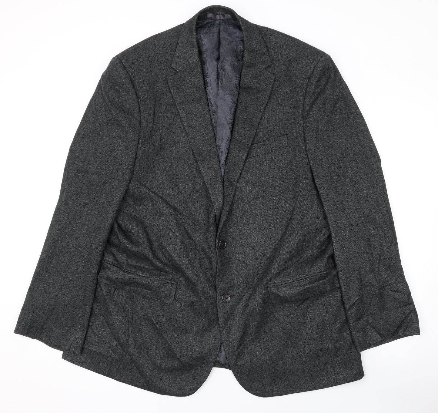 Mens UK Size 44 Greenwoods Regular Grey Suit Jacket