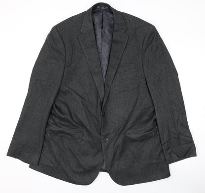 Mens UK Size 44 Greenwoods Regular Grey Suit Jacket
