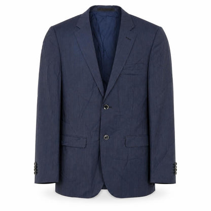 Luca D'Altier Mens Blue Wool Jacket Suit Jacket Size 48 Regular