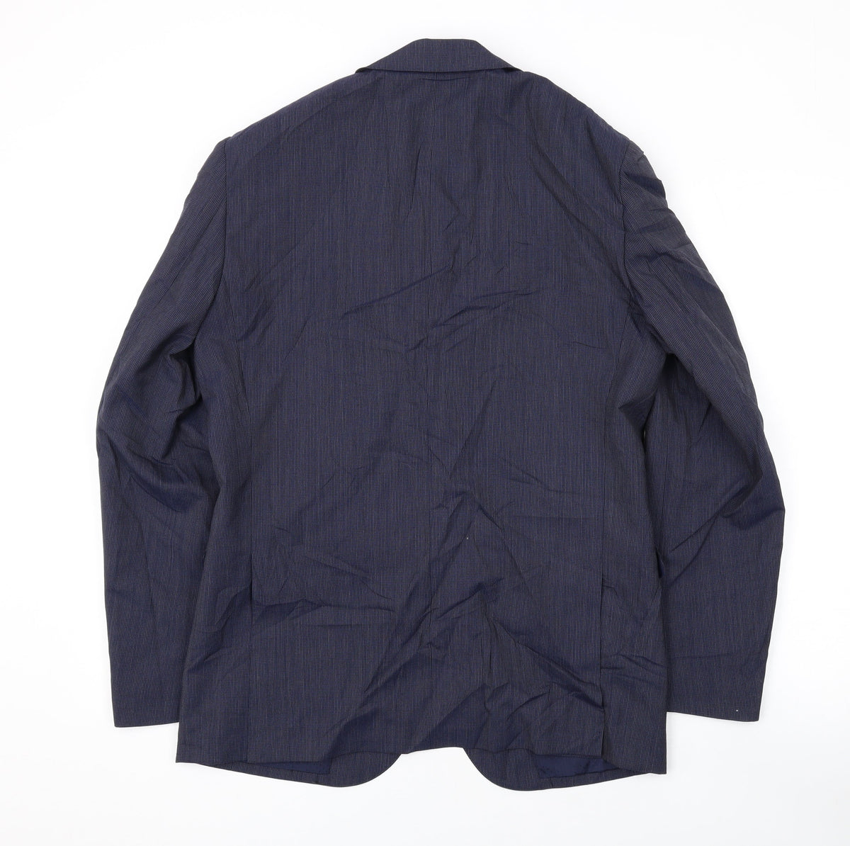 Luca D'Altier Mens Blue Wool Jacket Suit Jacket Size 48 Regular