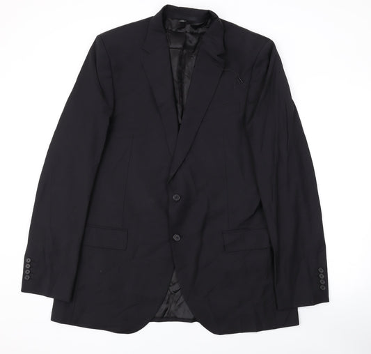 Mens UK Size 40 Marks and Spencer Regular Black Suit Jacket