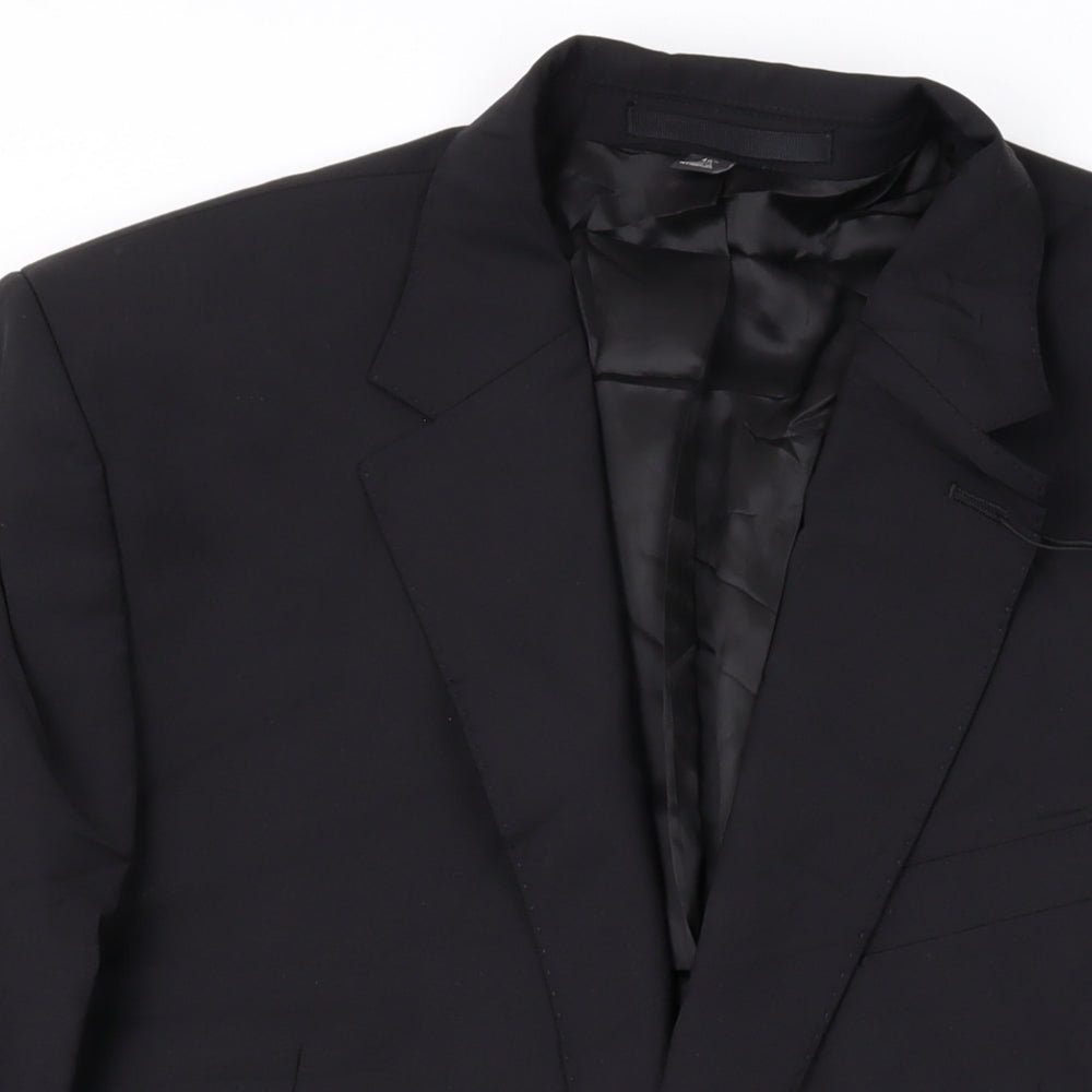 Mens UK Size 40 Marks and Spencer Regular Black Suit Jacket