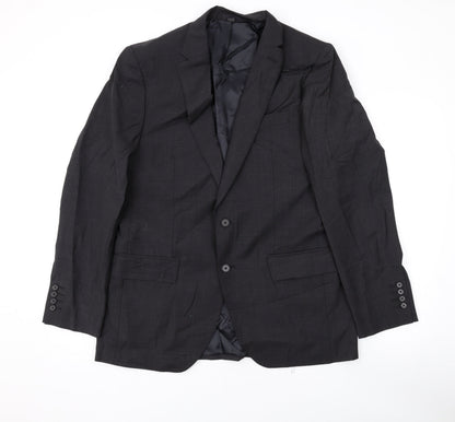 Mens UK Size 40 Marks and Spencer Regular Grey Suit Jacket