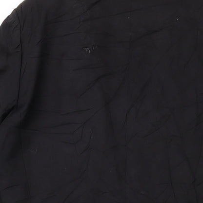 Ventuno Mens Black Polyester Jacket Suit Jacket Size 38 Regular