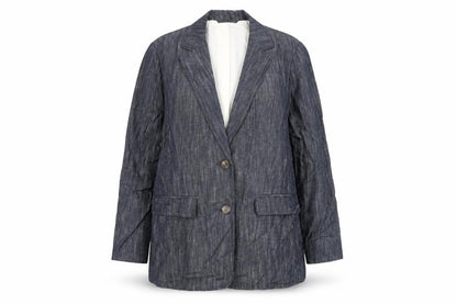 Marks & Spencer Womens Blue Jacket Blazer Size 14 Button