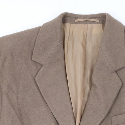 Relaxed Casuals Womens Brown Overcoat Coat Size 10 Button