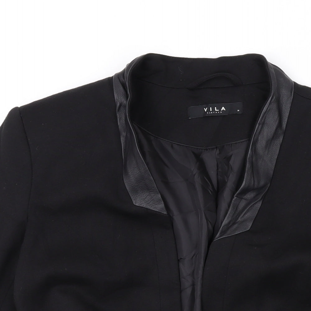 Womens UK Size M VILA Black Jacket