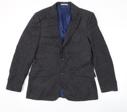 Marks and Spencer Mens Grey Wool Jacket Suit Jacket Size 40 Regular