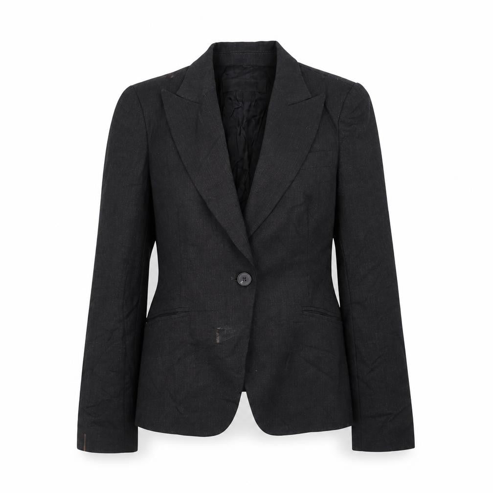 Zara Womens Grey Jacket Blazer Size 12 Button