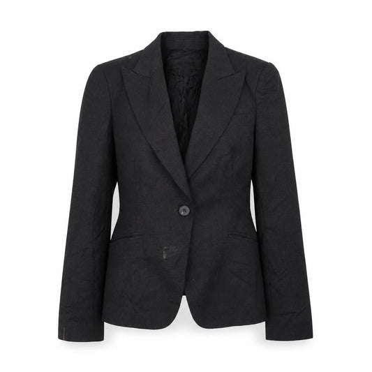 Zara Womens Grey Jacket Blazer Size 12 Button
