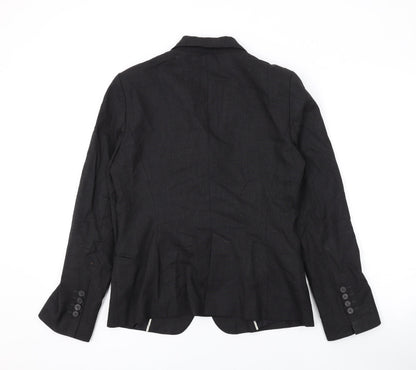 Zara Womens Grey Jacket Blazer Size 12 Button