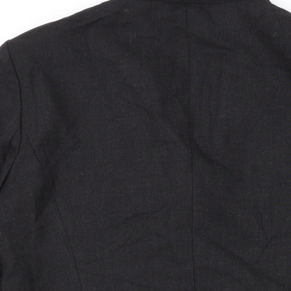 Zara Womens Grey Jacket Blazer Size 12 Button