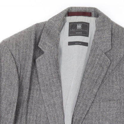 Mens UK Size 38 Marks and Spencer Regular Grey Suit Jacket