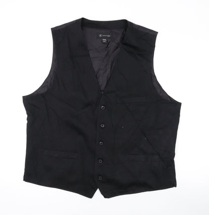 INC Mens Grey Polyester Jacket Suit Waistcoat Size 2XL Regular