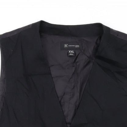 INC Mens Grey Polyester Jacket Suit Waistcoat Size 2XL Regular
