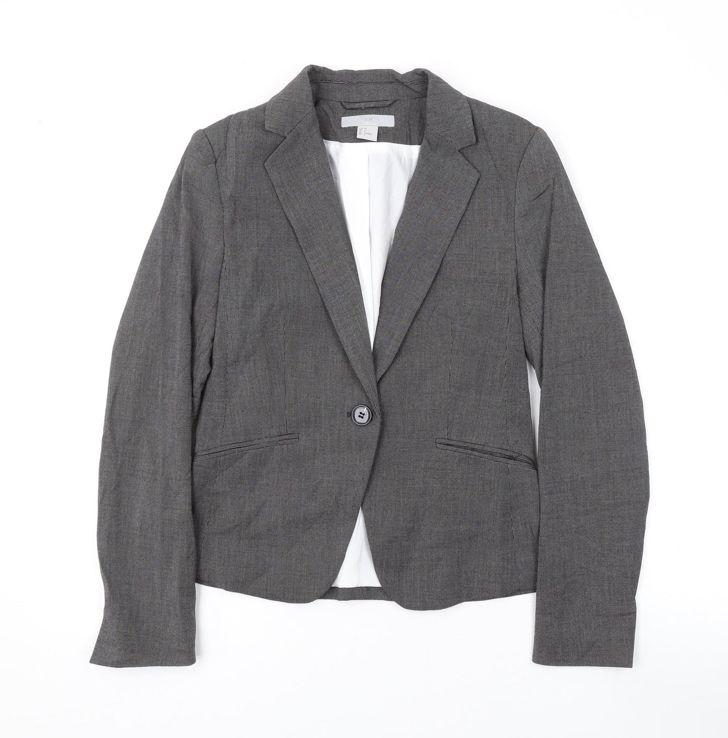 Womens UK Size 8 H&M Grey Jacket