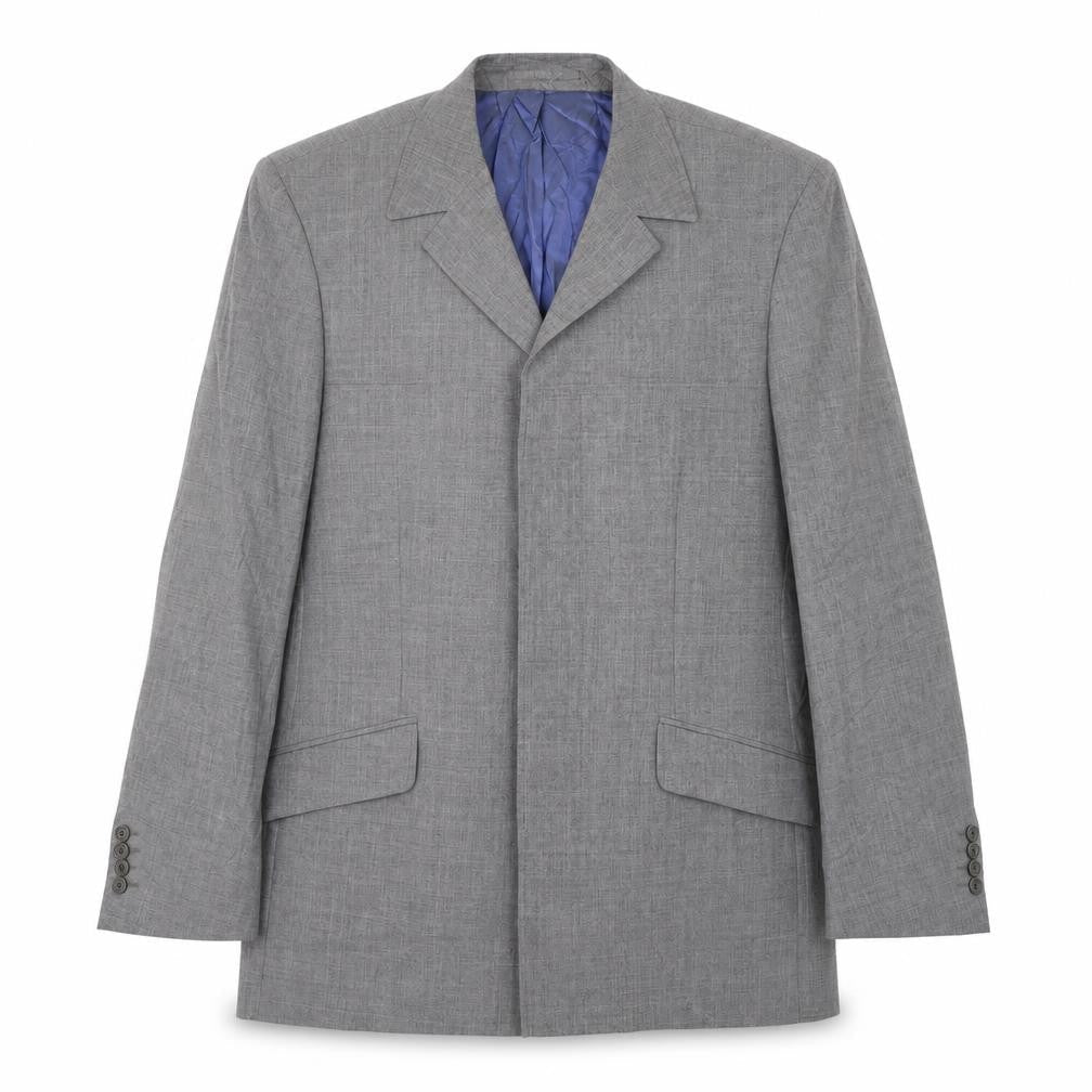 Mens UK Size 40 River Island Regular Grey Suit Jacket