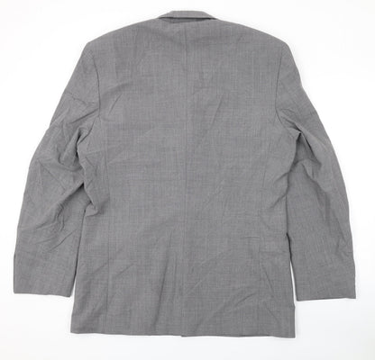 Mens UK Size 40 River Island Regular Grey Suit Jacket